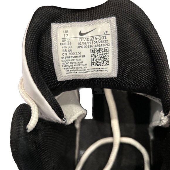 Nike Giannis Immortality 2 Basketball Shoes White Black DM0825-101 Size 12 - Picture 5 of 12